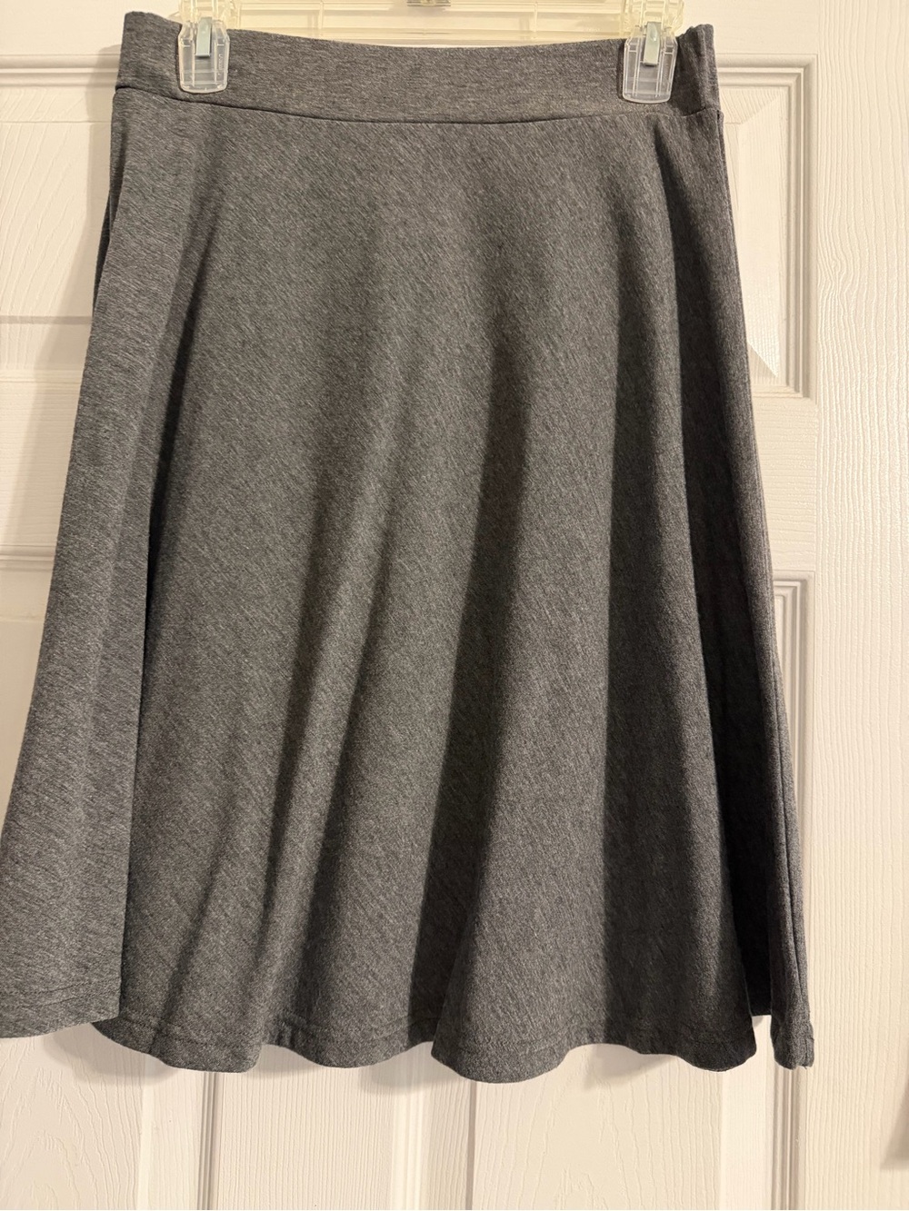 Women's Gray Circle Skirt — Soft Flared Skater Style